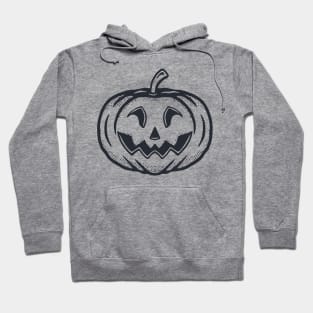 Scared Pumpkin Halloween Artwork Hoodie